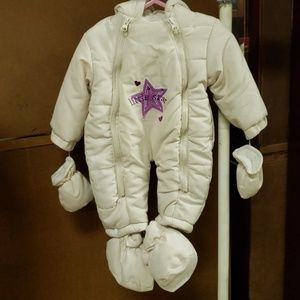 Now kids white snow suit